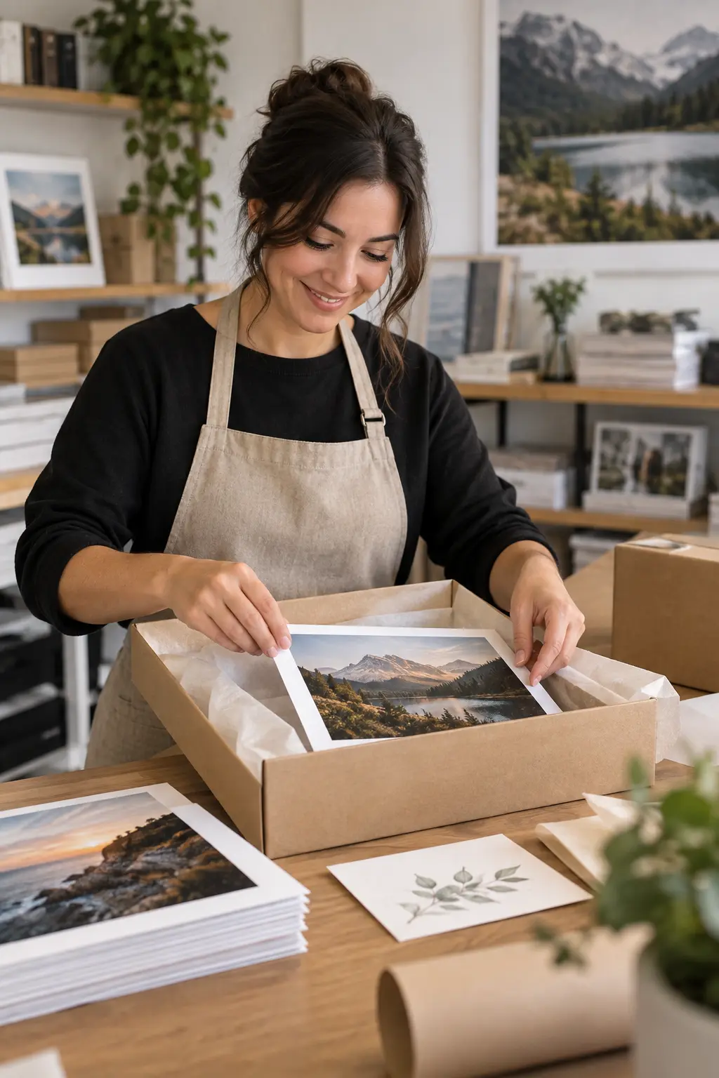 customer care team preparing a photo order
